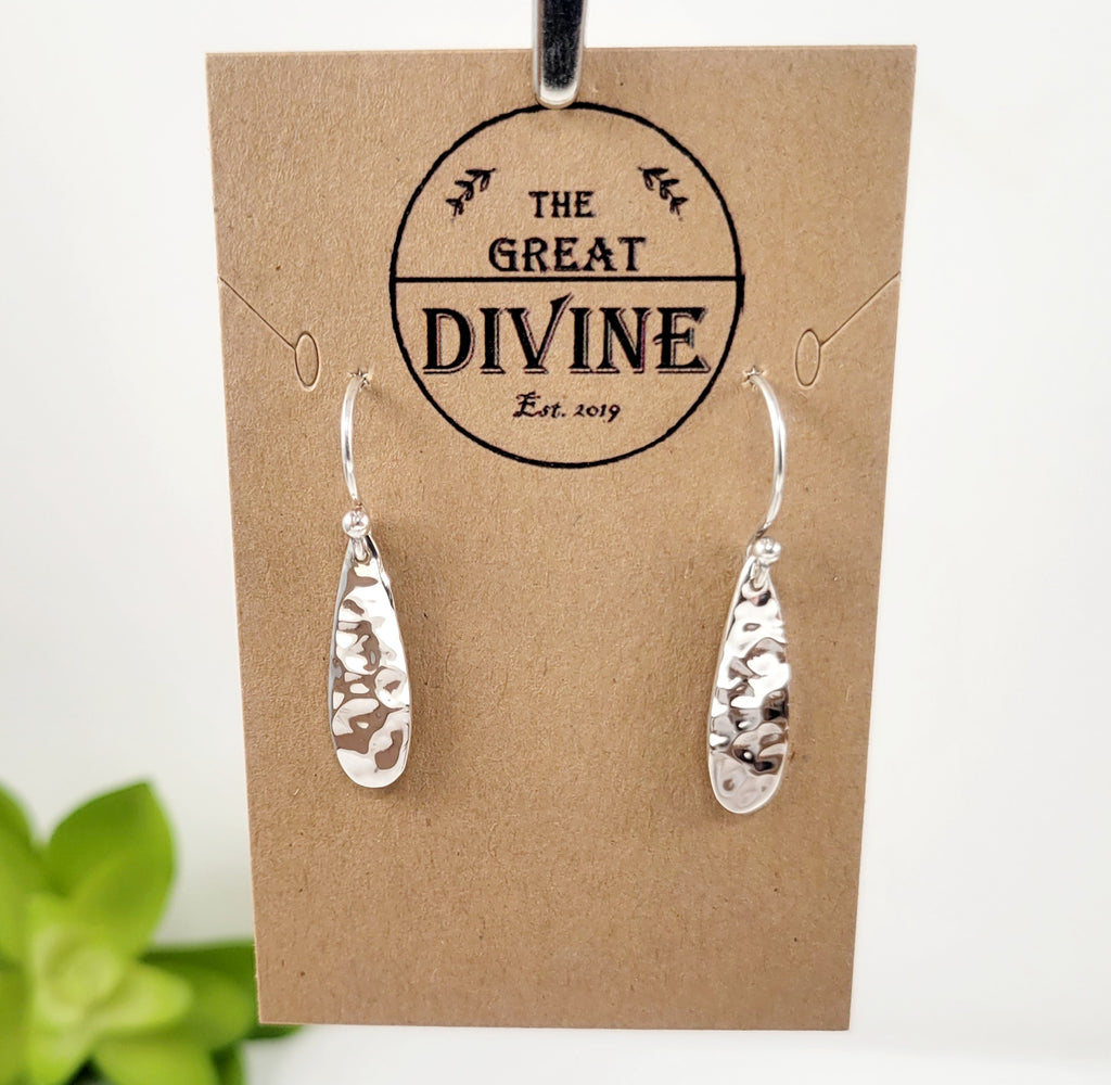 sterling silver teardrop earrings