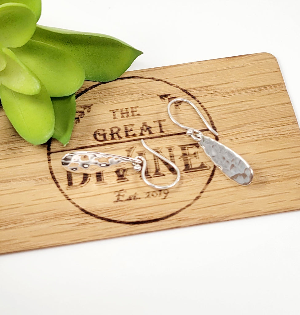dainty silver earrings women