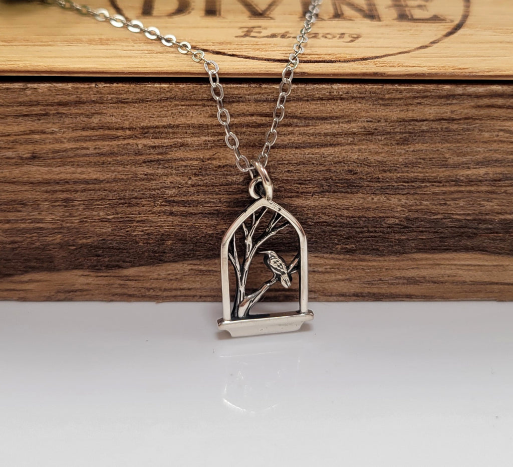 Raven Bird Necklace
