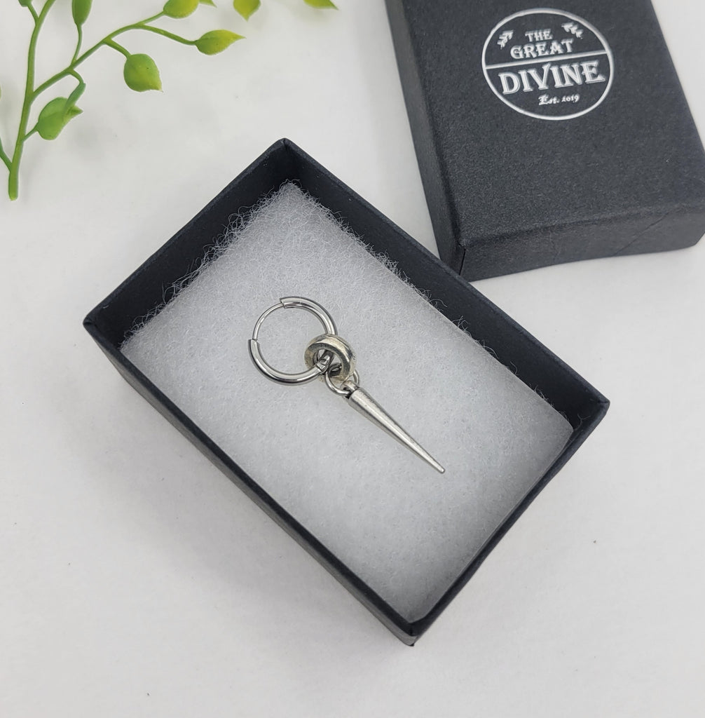 Geometric Drop Earring for Men