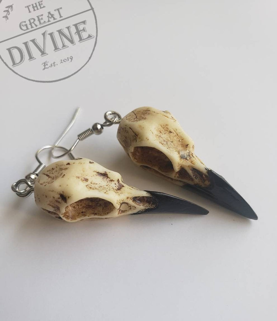 Bird Skull Earrings