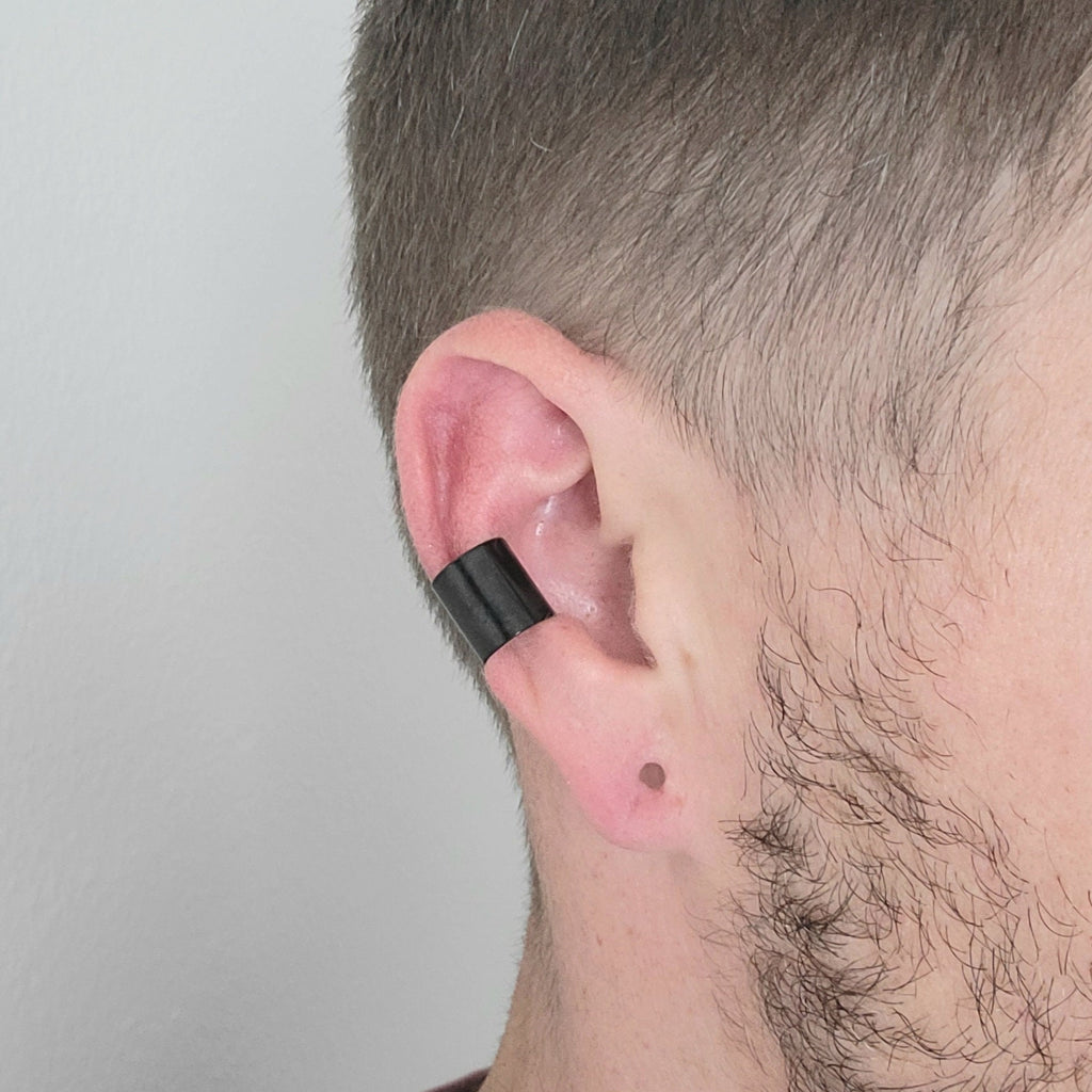 black ear cuff for men